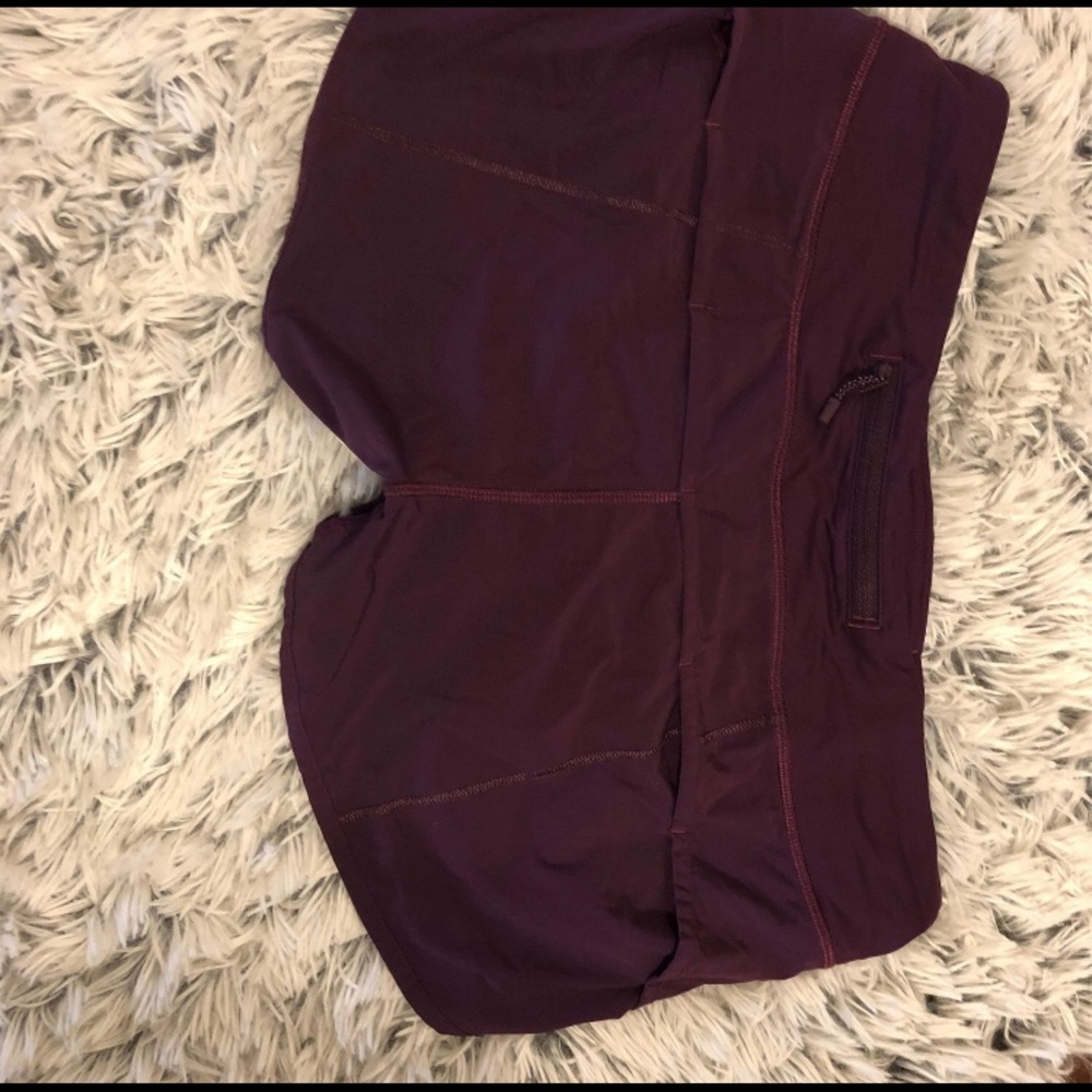 Lululemon shorts size 6 purple